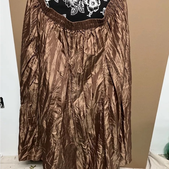 Veranesi maxi light brown skirt - Picture 3 of 4